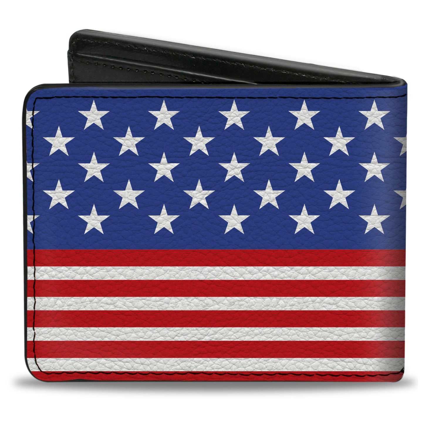 Bi-Fold Wallet - Americana Stars & Stripes3 Red White Blue