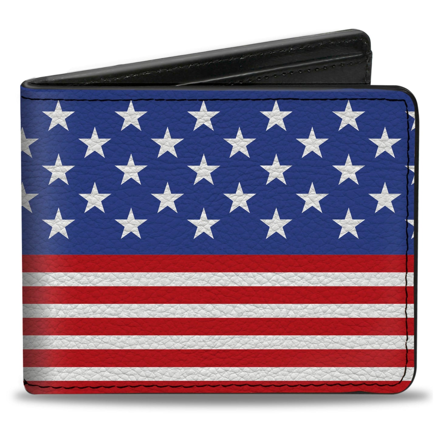 Bi-Fold Wallet - Americana Stars & Stripes3 Red White Blue