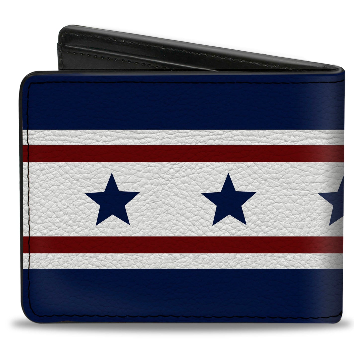 Bi-Fold Wallet - Americana Stars & Stripes 6 Blue White Red