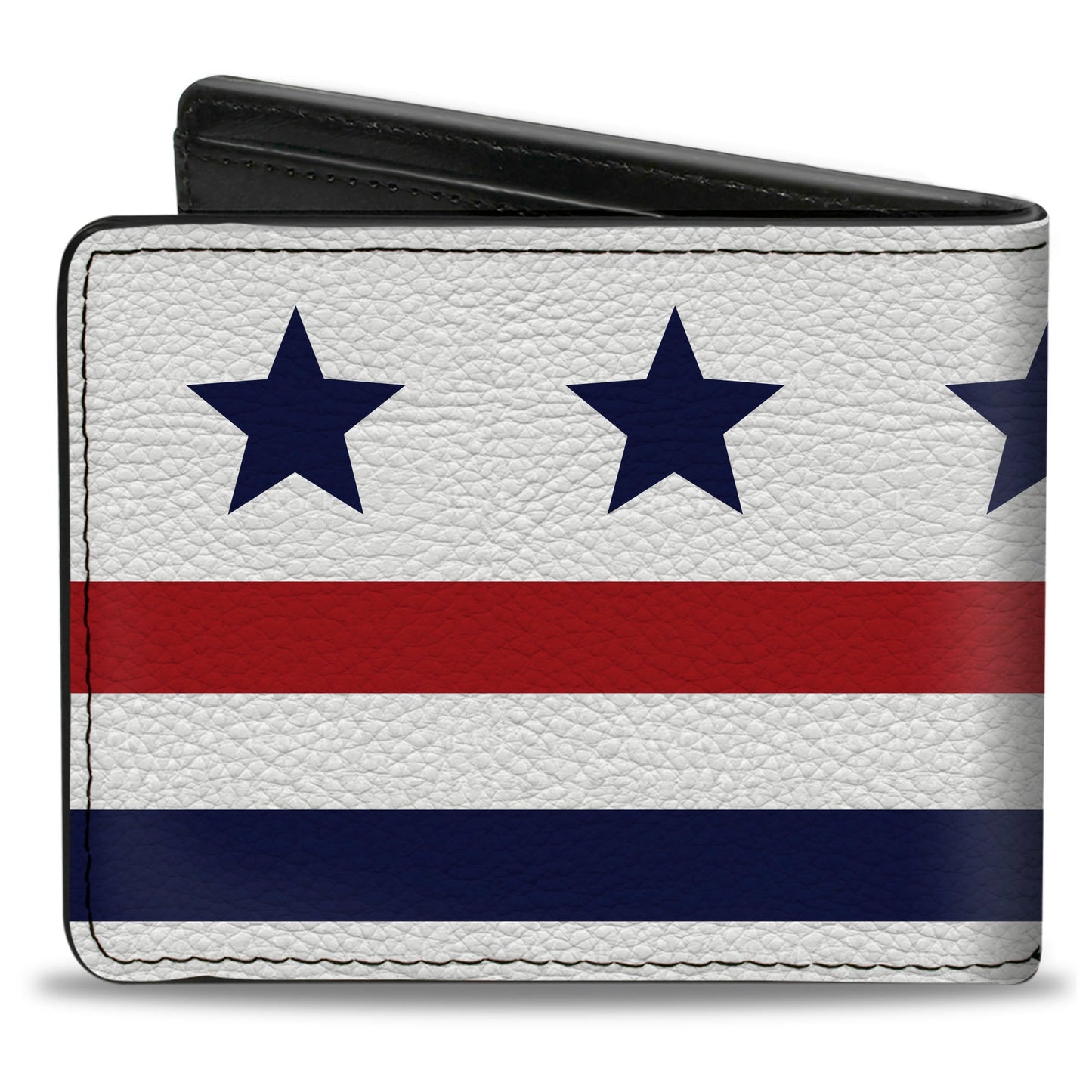 Bi-Fold Wallet - Americana Stars & Stripes7 White Blue Red