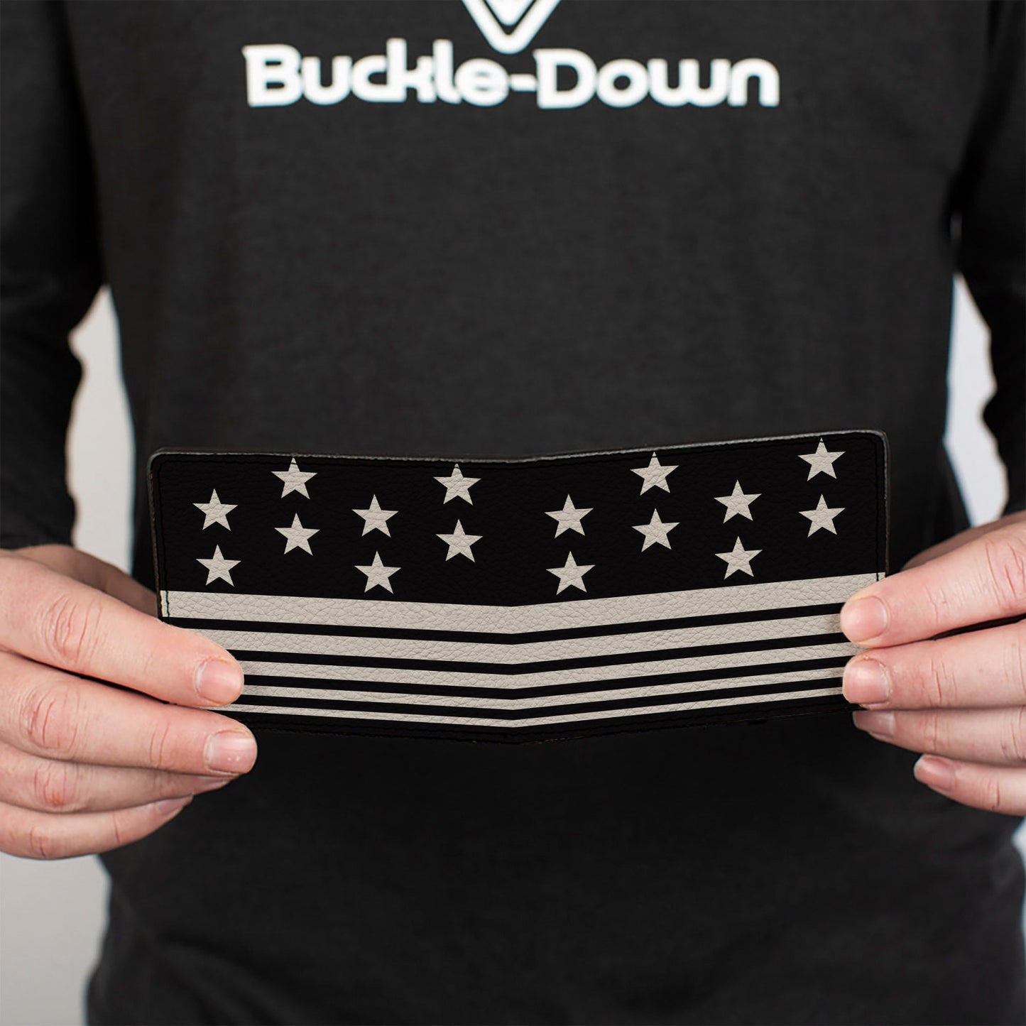 Bi-Fold Wallet - Americana Stars & Stripes8 Black Cream