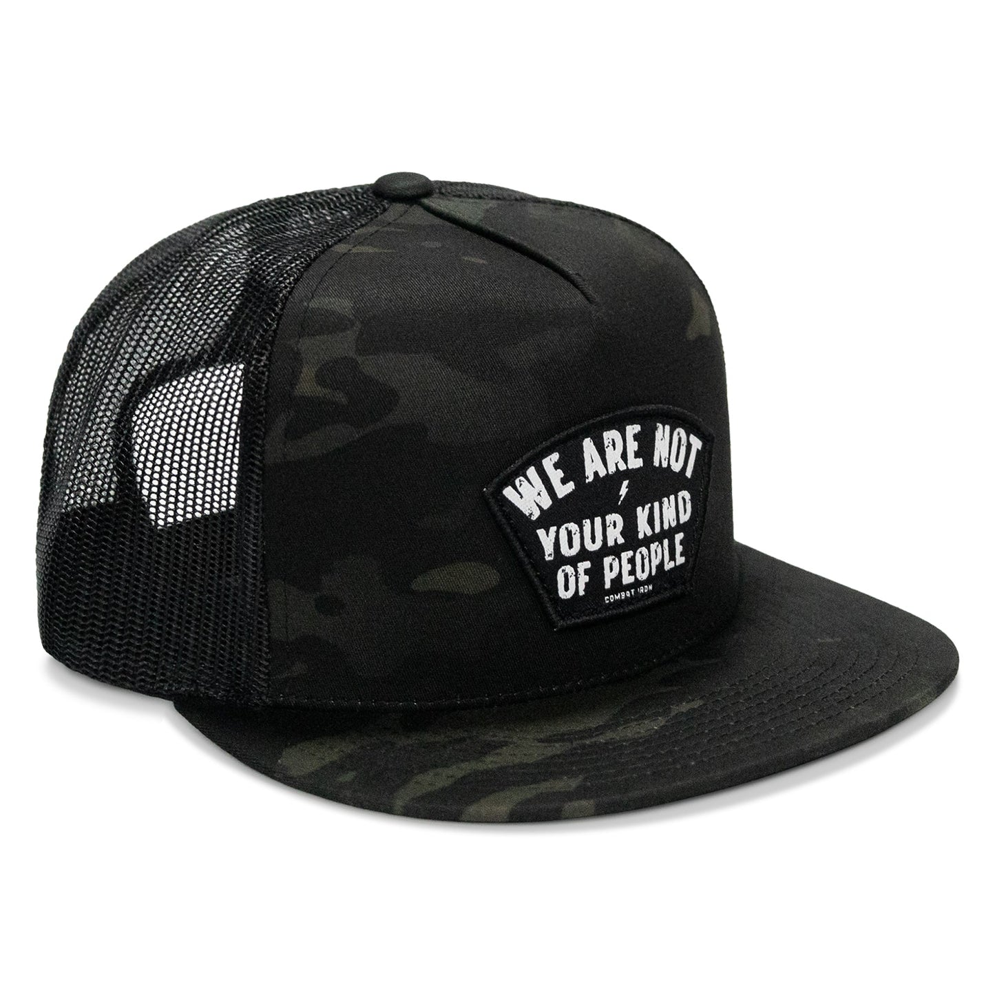 We Are Not Your Kind Of People Patch Flatbill Snapback Hat