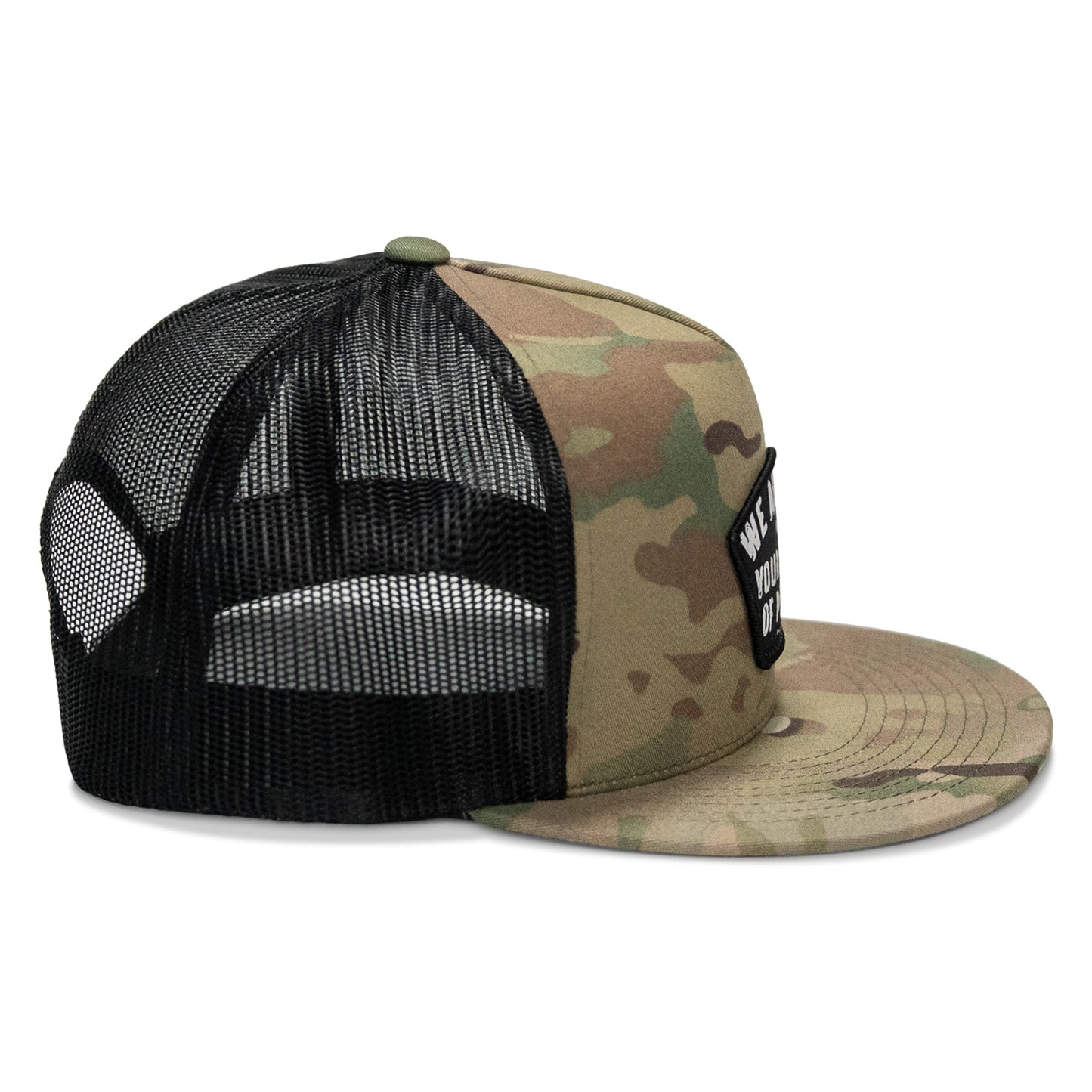 We Are Not Your Kind Of People Patch Flatbill Snapback Hat