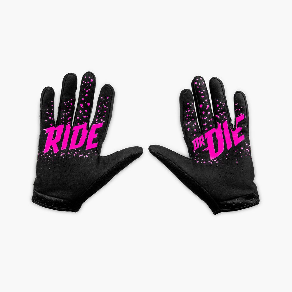 Summer Lightweight Mesh Rider Gloves - Pink