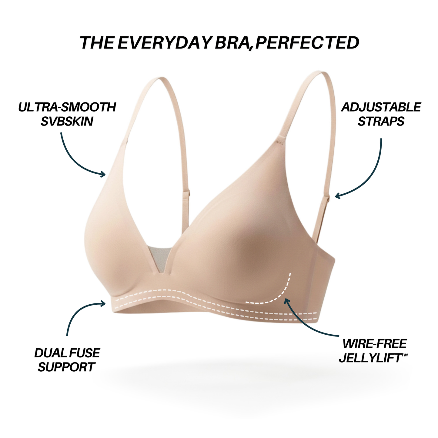 INVISIBLE JellyLift Bra | Seamless Wire-free