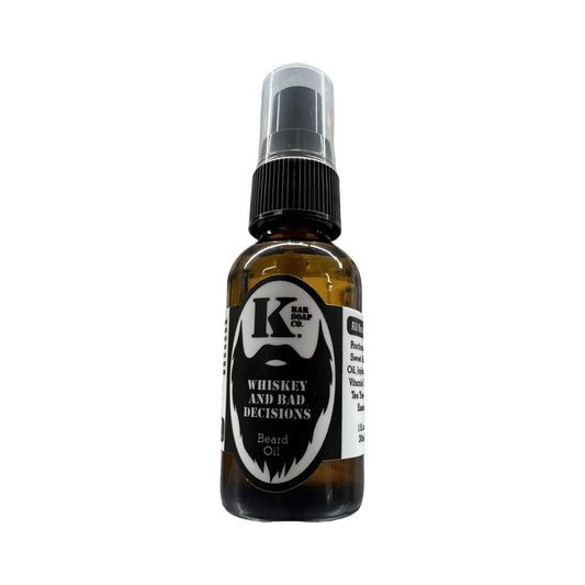 Whiskey & Bad Decisions Premium Beard Oil (Spice, Vanilla)