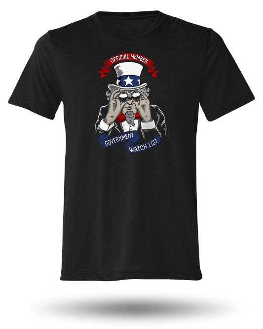GOVERNMENT WATCHLIST OFFICIAL MEMBER TEE (SM, 5XL, & 6XL)