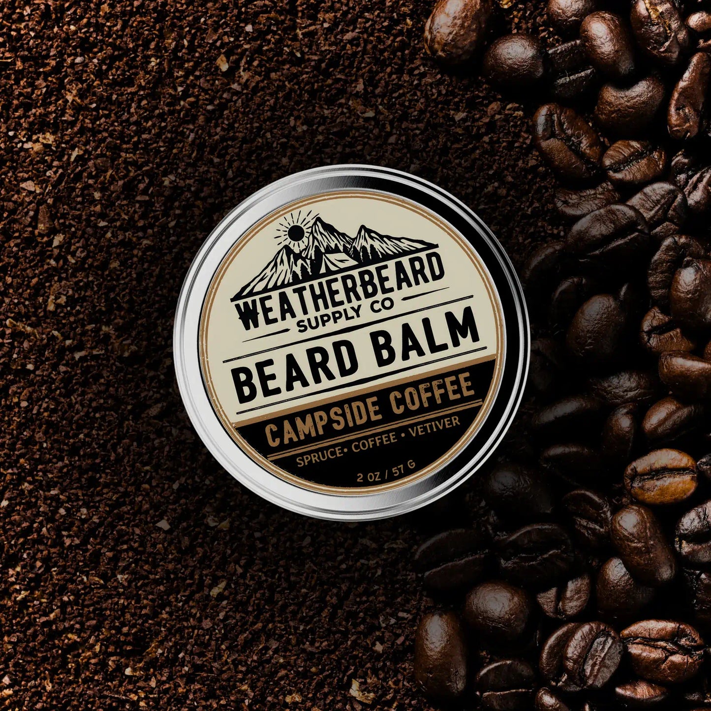 Campside Coffee Beard Balm - Spruce, Coffee, Vetiver