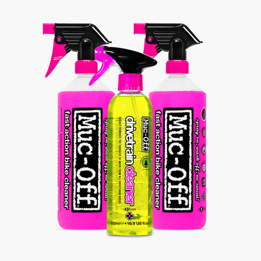 2x 33.8 fl oz Bike Cleaner + 16.9 fl oz Drivetrain Cleaner