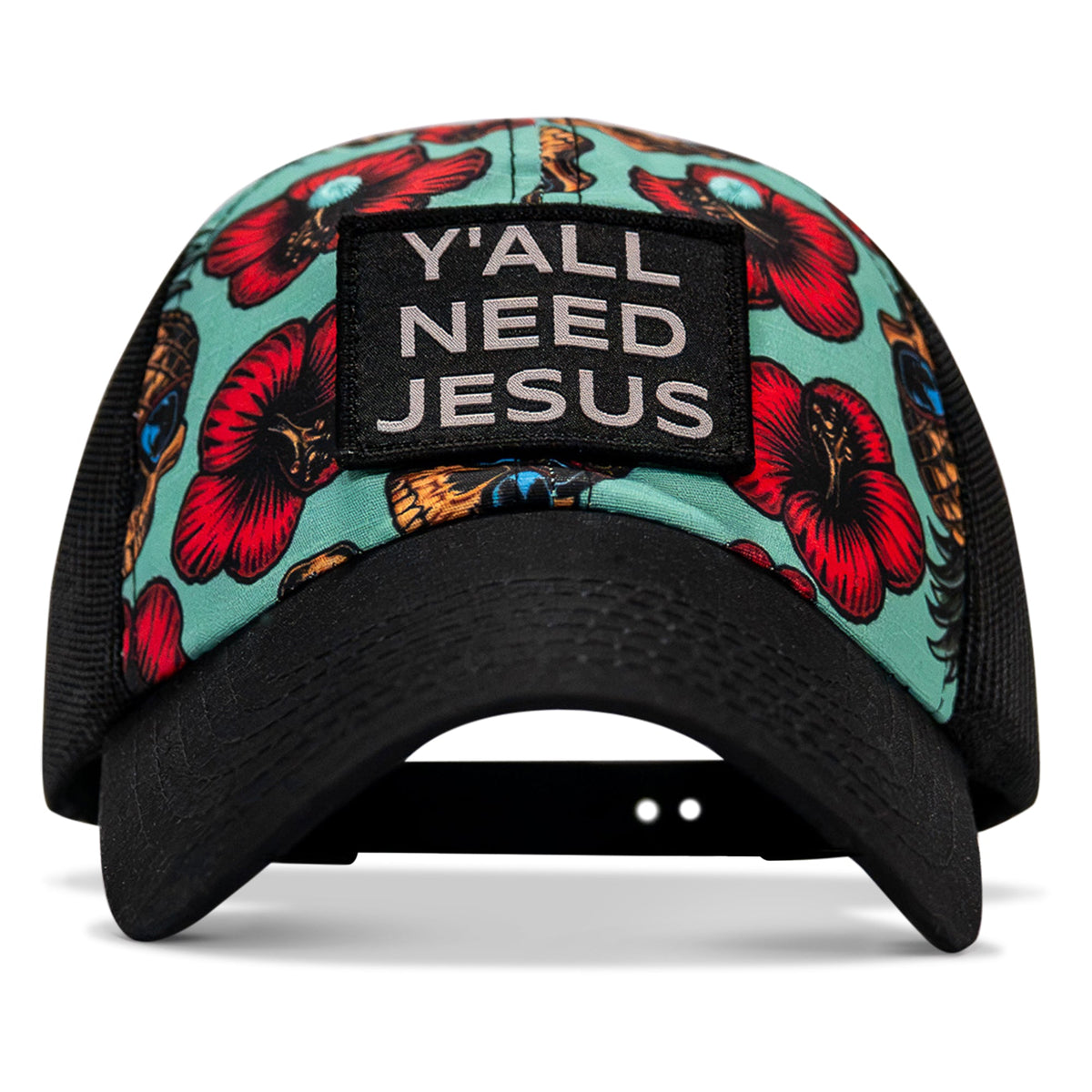 Y'all Need Jesus Patch Tactical Ripstop Mesh Snapback Hat