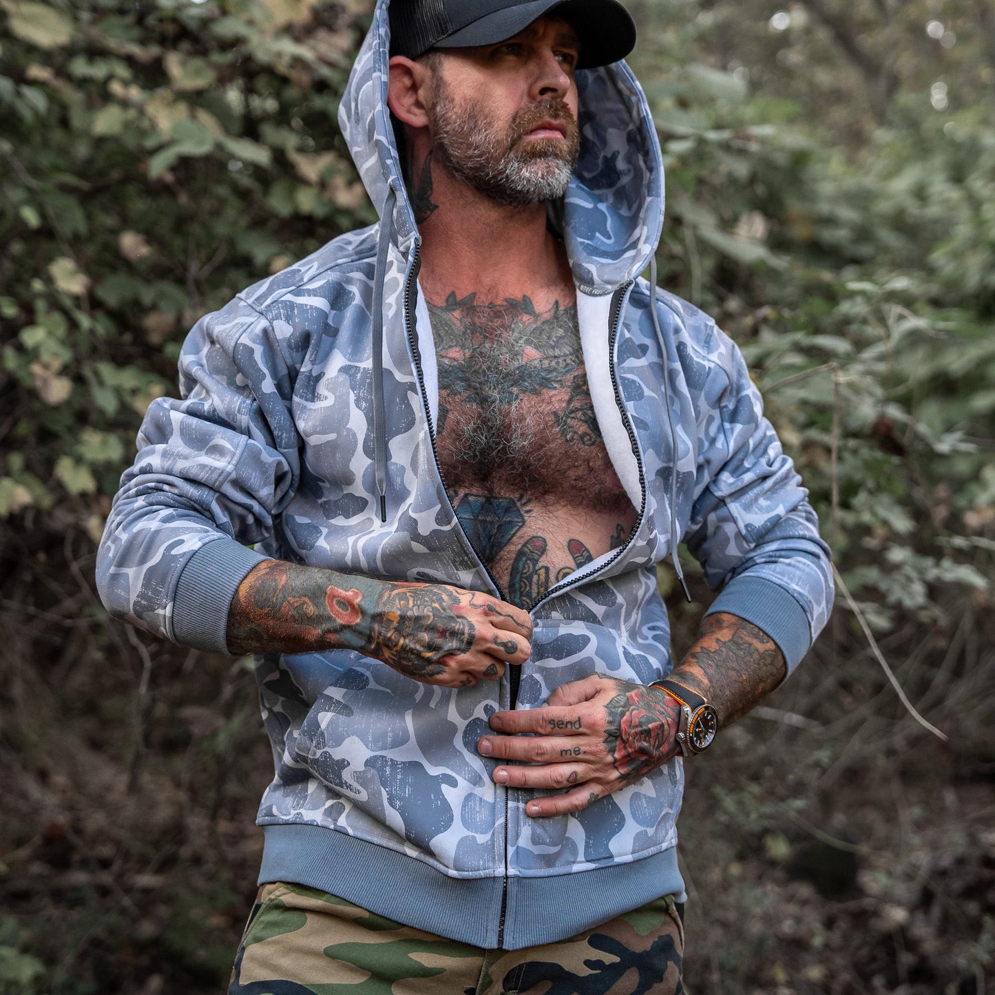 Men's Zip Up Fleece Lined Hoodie 2.0