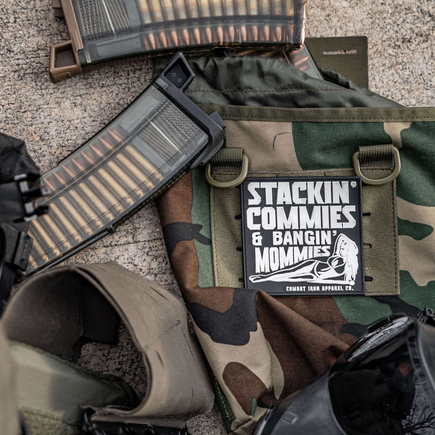 Stackin' Commies & Bangin' Mommies PVC Patch