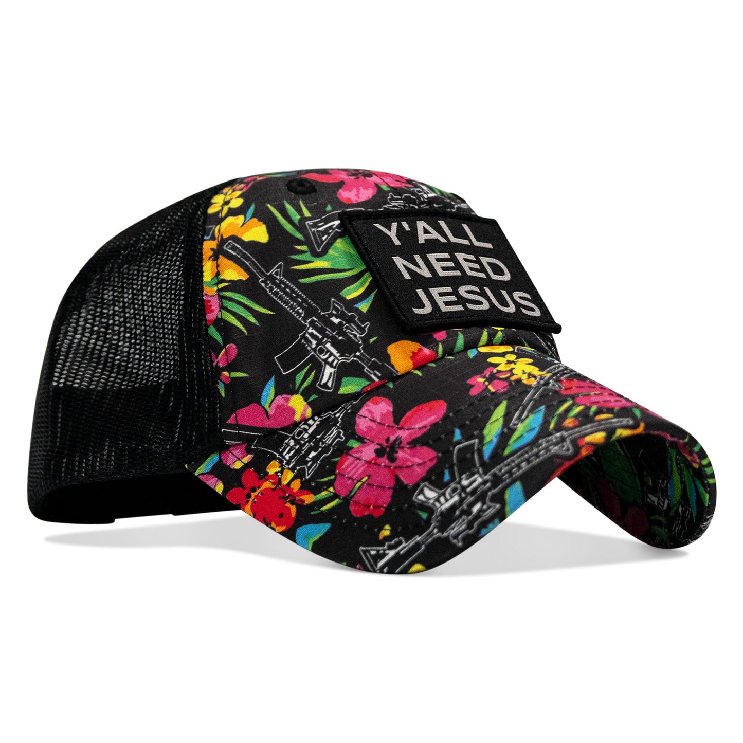 Y'all Need Jesus Patch Tactical Ripstop Mesh Snapback Hat