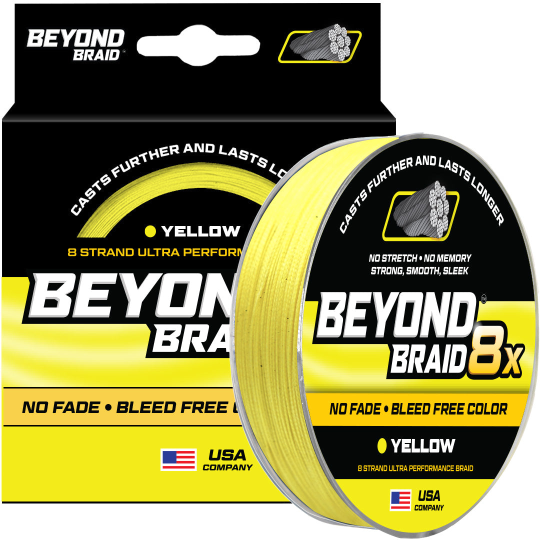 8 Strand No Fade Braided Fishing Line Series - Super Sleek & Smooth Braided Fishing Line - High Performance Fishing Line For Saltwater & Freshwater