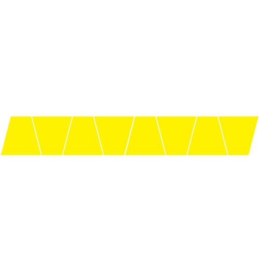 YELLOW REFLECTIVE HELMET (TET) TETRAHEDRON 8 PACK