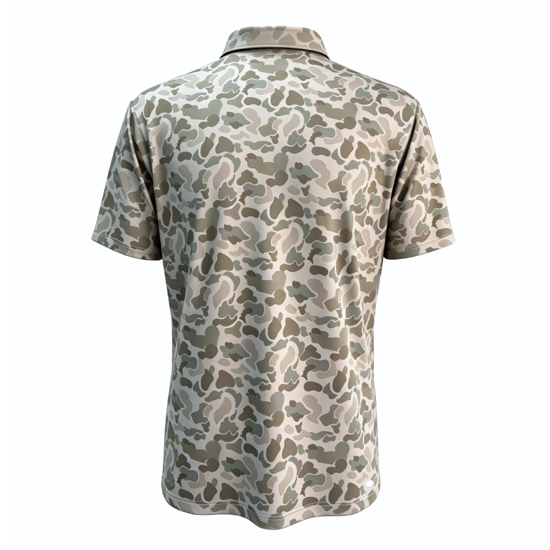 "Back 9 Camo" Golf Polo