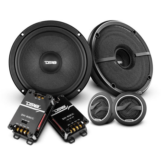 ZXI 6.5" 2- Way Component Speaker System with Kevlar Cone | 120 Watts Rms 4-Ohm