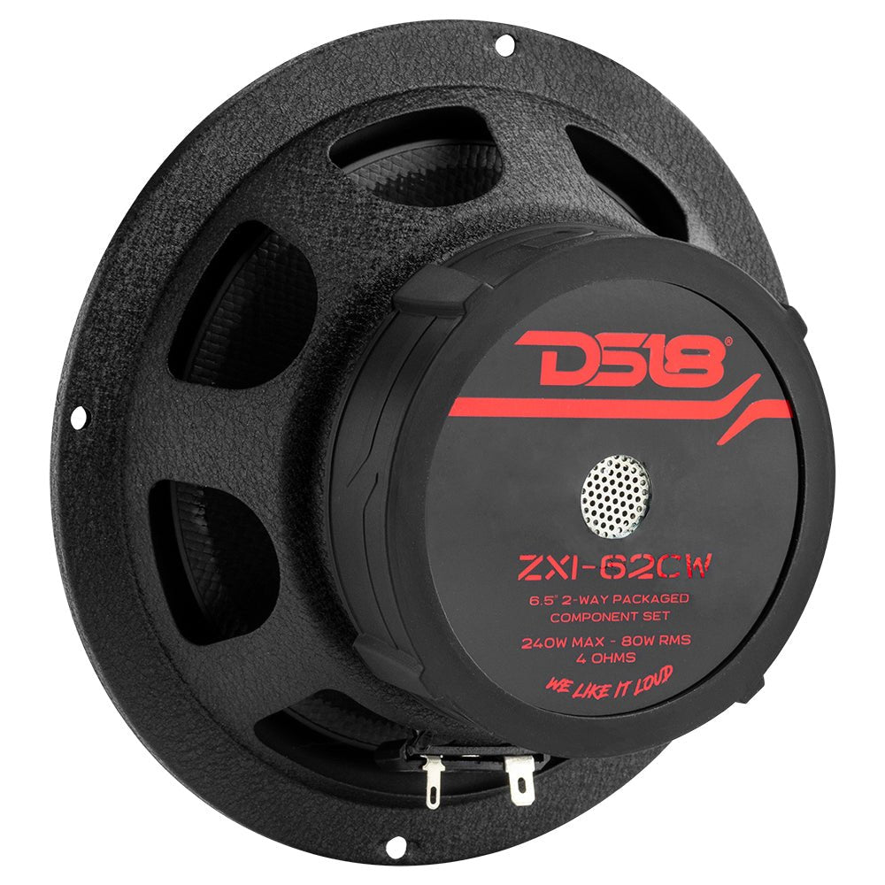 ZXI 6.5" 2- Way Component Speaker System with Kevlar Cone | 120 Watts Rms 4-Ohm