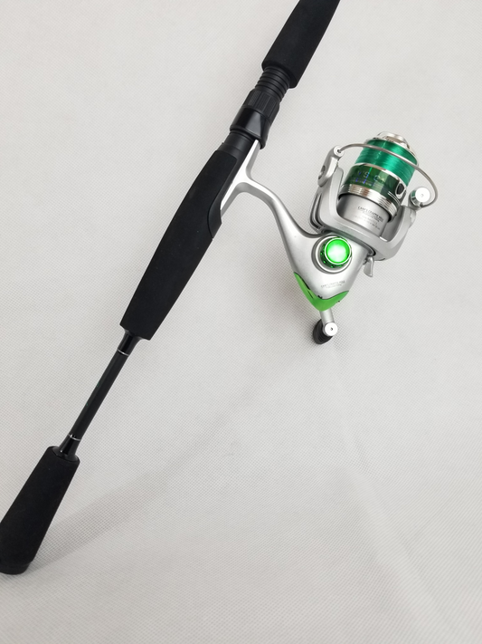 Cam's Emerald Split EVA Grip 6'0 (3BB)  Crappie Spinning Combo