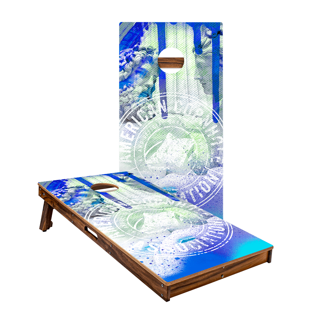 ACA Street Art Tournament Badge Gold Series Cornhole Boards