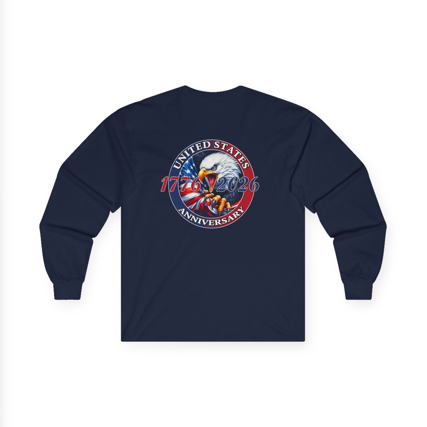 America 250th Anniversary Patriotic Long Sleeve T-Shirt – 1776–2026 Edition