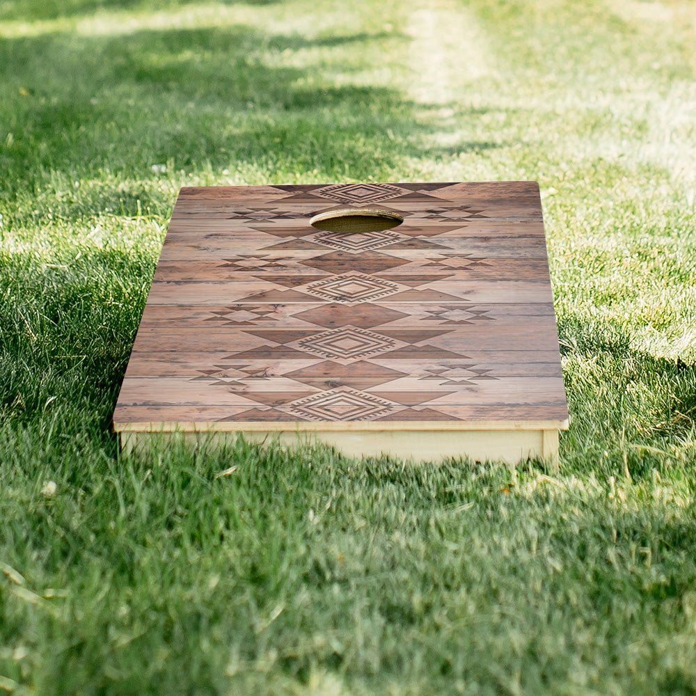 Aztec Wood Star Cornhole Boards