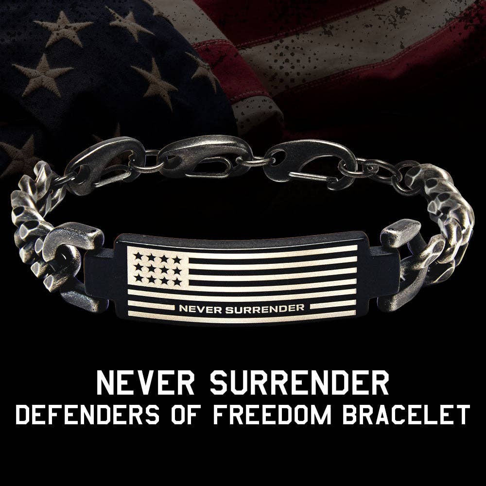 Never Surrender - Defenders of Freedom Bracelet -Faire