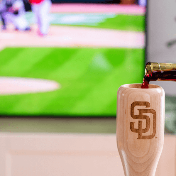 San Diego Padres "SD" Wined Up® | Baseball Bat Wine Mug