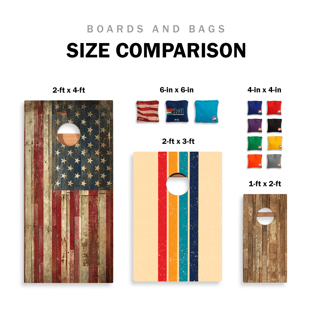 Beach Scene Star Cornhole Boards