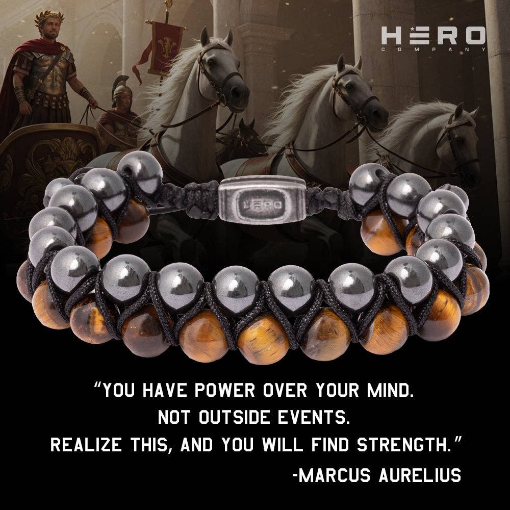 Guardian Tiger's Eye Titanium Magnetic Bracelet: Helps Pair Veterans With A Service Dog Or Shelter Dog