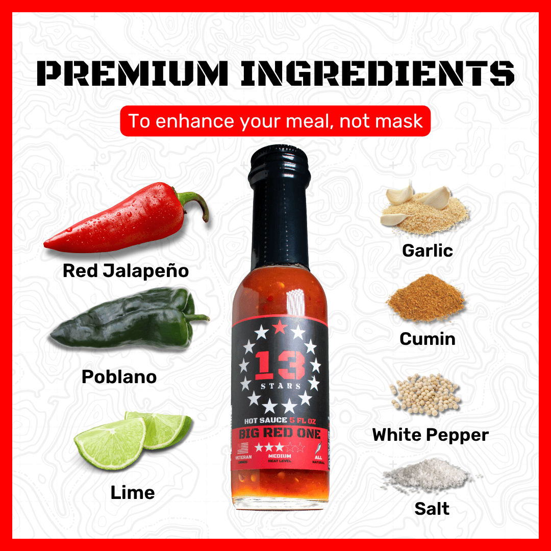 Big Red One - Savory & Classic Medium Hot Sauce