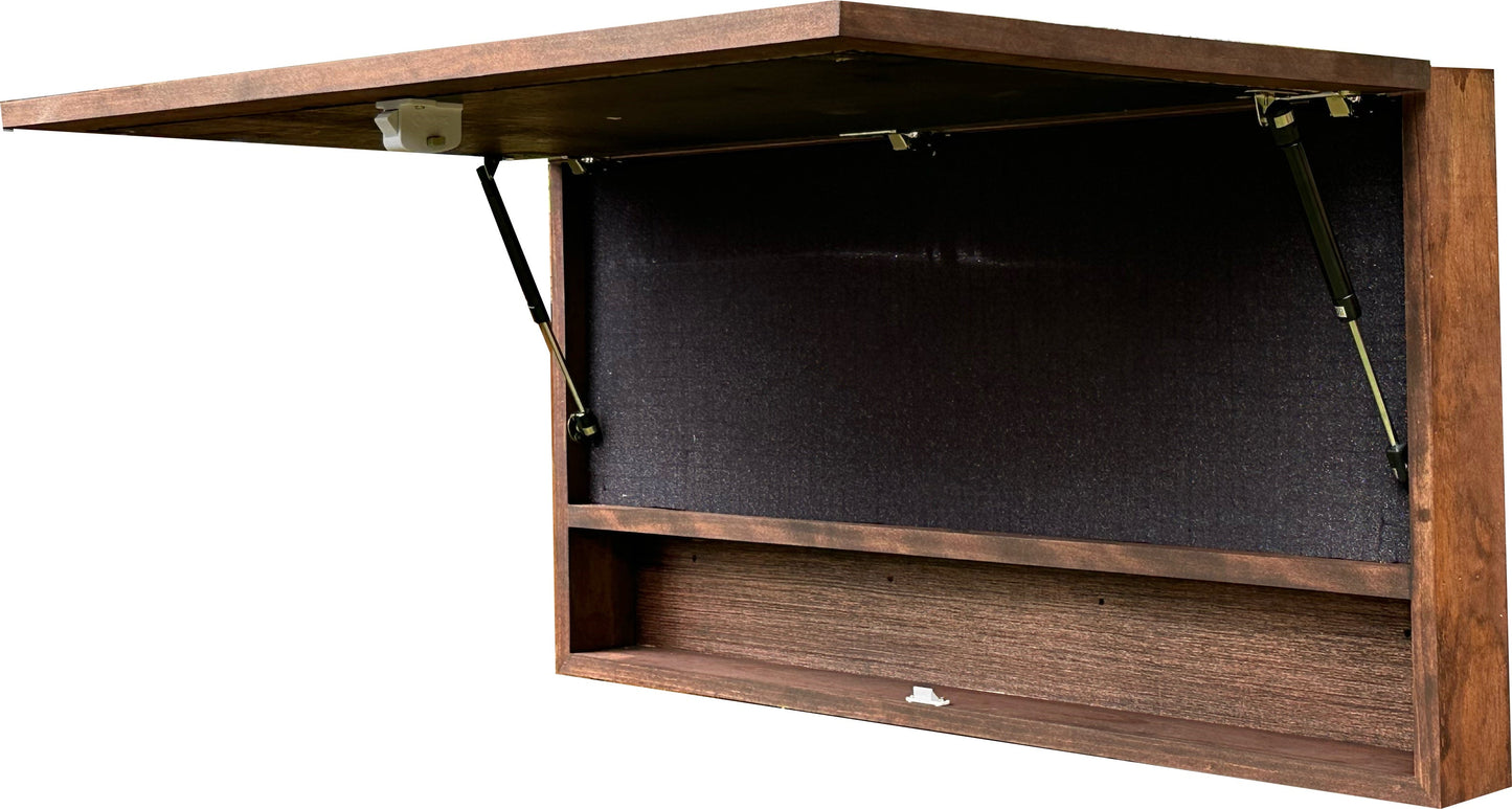 Birds in a Tree Large Gun Concealment Decor - Handcrafted Wooden Gun Cabinets - Gun Shelf Hidden Storage for Rifles, Shotguns, & Handguns - Quick Access Hidden Wall Safe