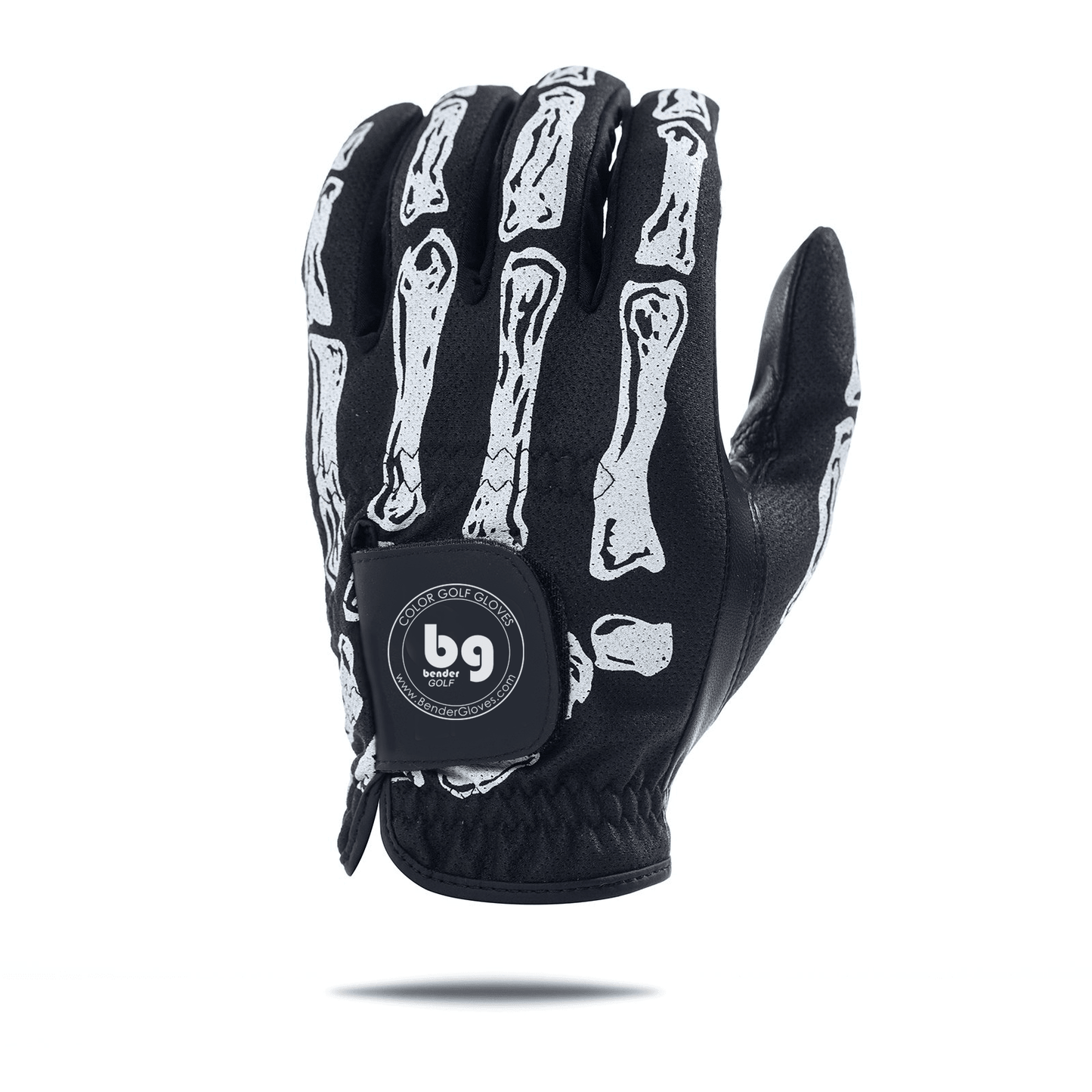 Black Bones Skeleton Mesh Golf Glove