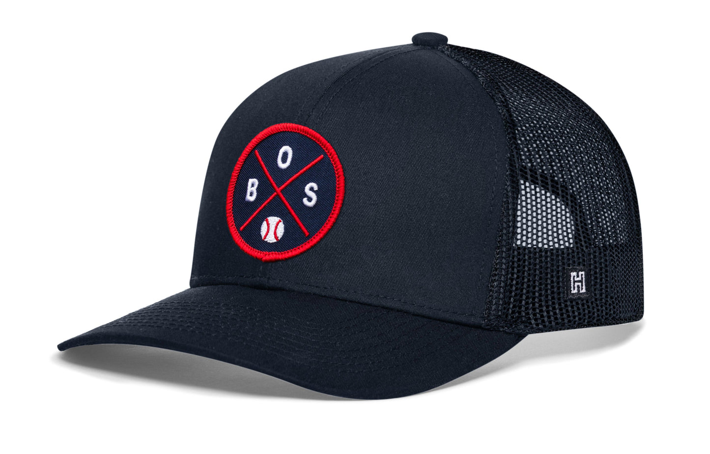 Boston Baseball Trucker Hat  |  BOS X Snapback