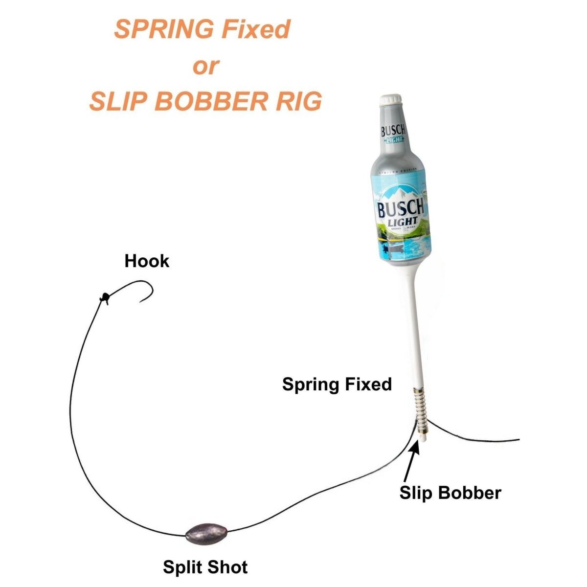 Busch Light Fishing Bobbers (6 Pack) – Funny Beer Bottle Lures – Father's Day Gift for Men