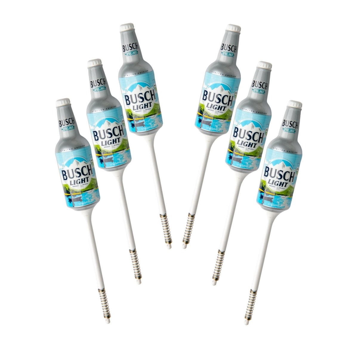 Busch Light Fishing Bobbers (6 Pack) – Funny Beer Bottle Lures – Father's Day Gift for Men