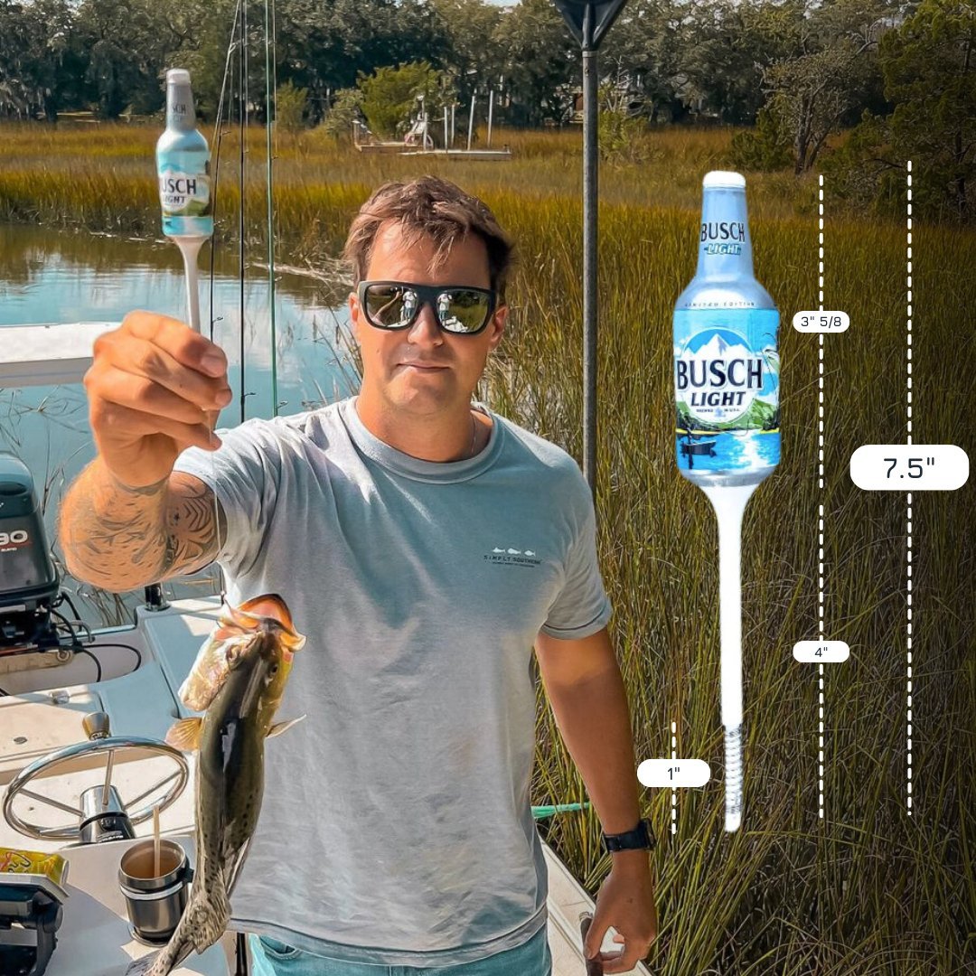 Busch Light Fishing Bobbers (6 Pack) – Funny Beer Bottle Lures – Father's Day Gift for Men