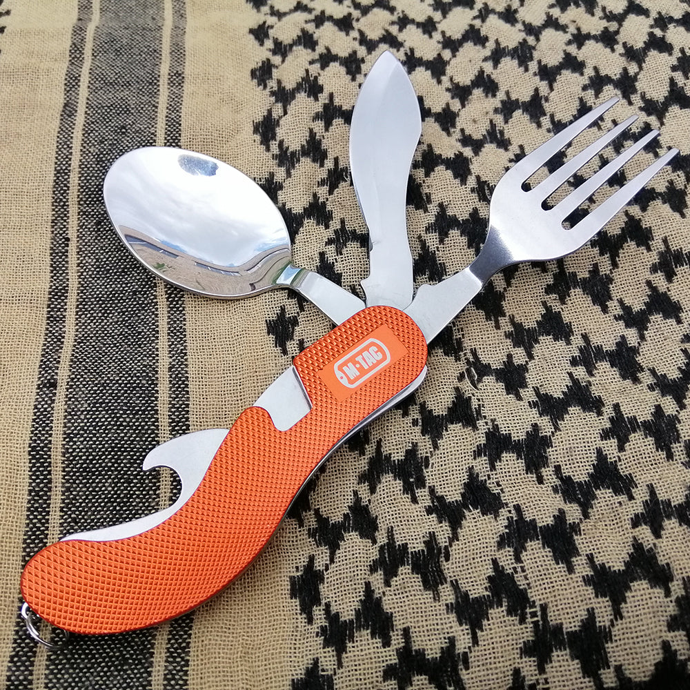 M-Tac Folding Two-Piece Cutlery Set