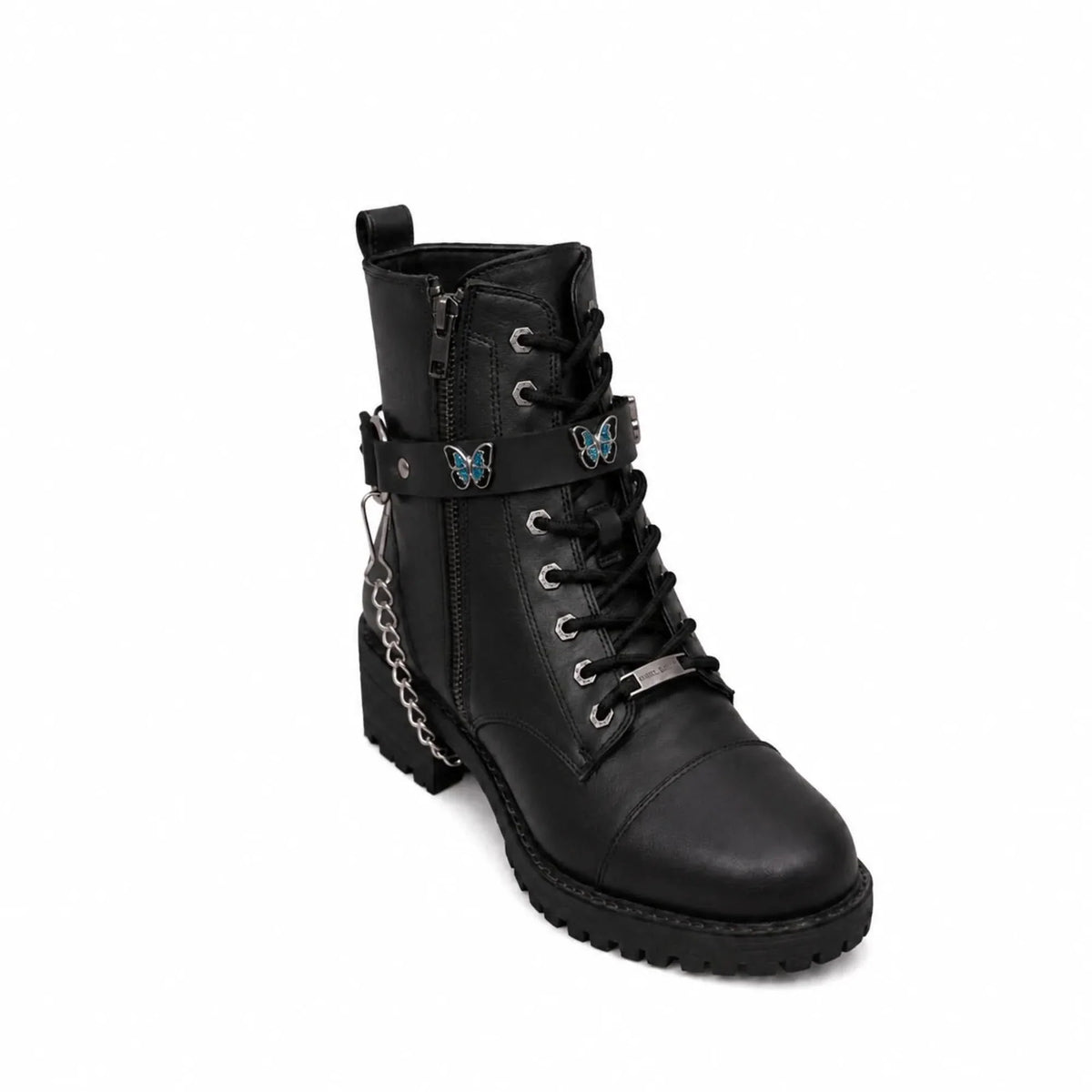 Boot Chain -  Monarch Blue Butterfly