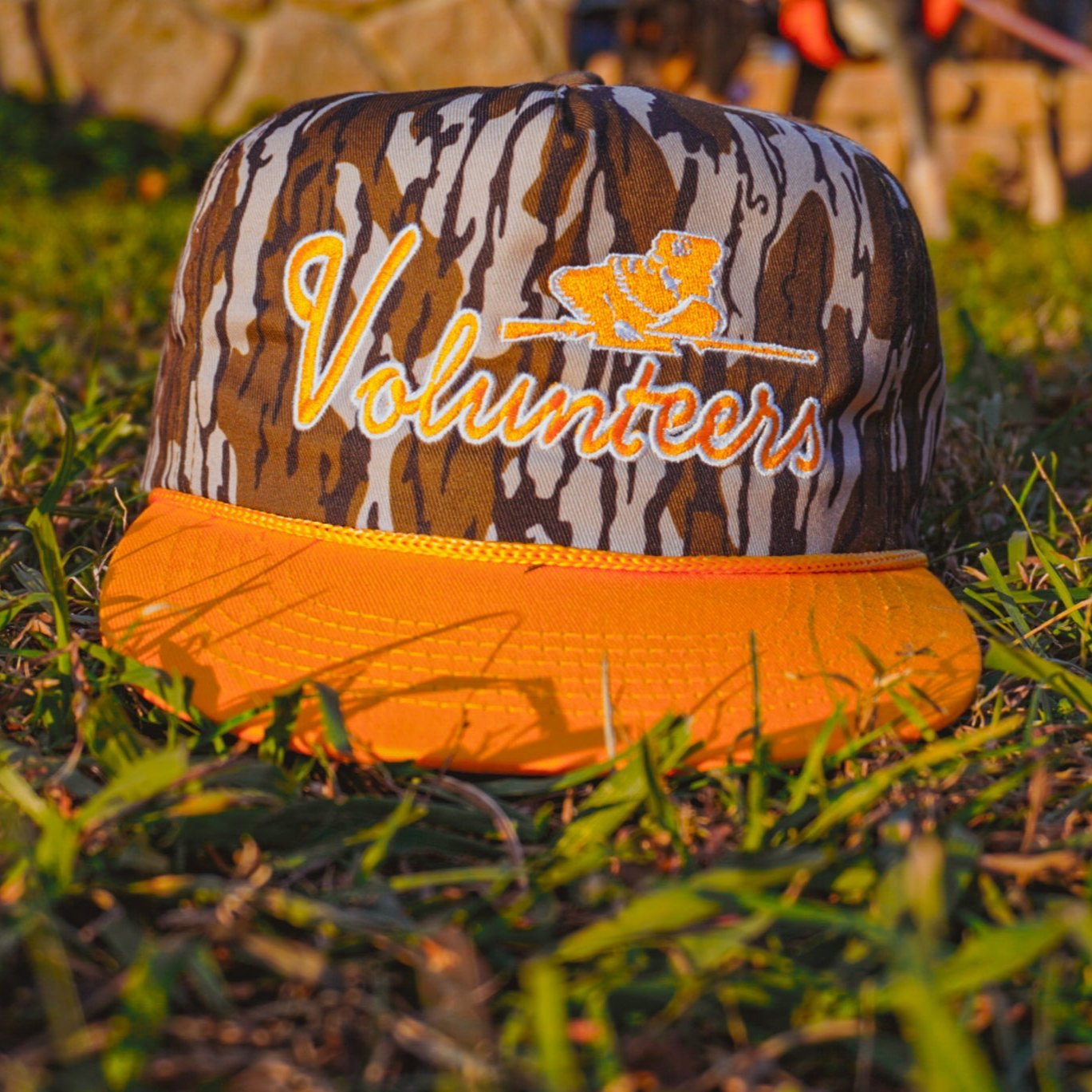 Camo Cursive Volunteers