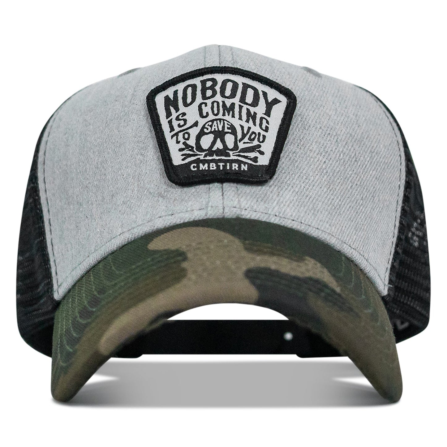 Nobody Is Coming To Save You Skull Patch Original Ripstop Snapback Hat