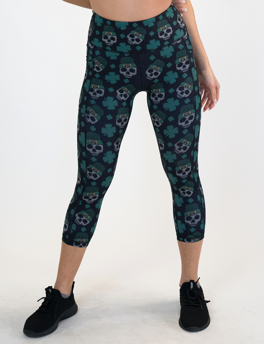 Shamrock Skulls Leggings