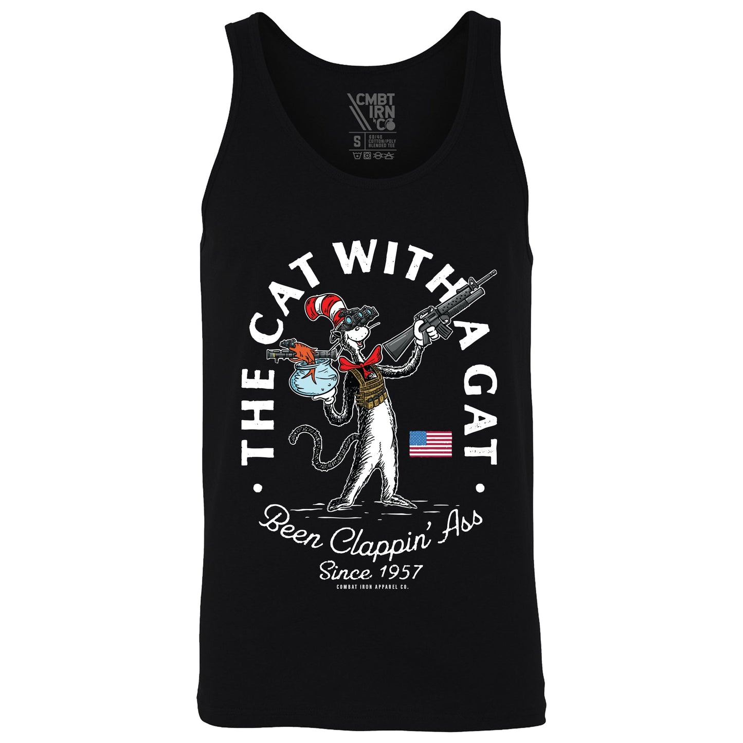 Cat With A Gat Men's Tank