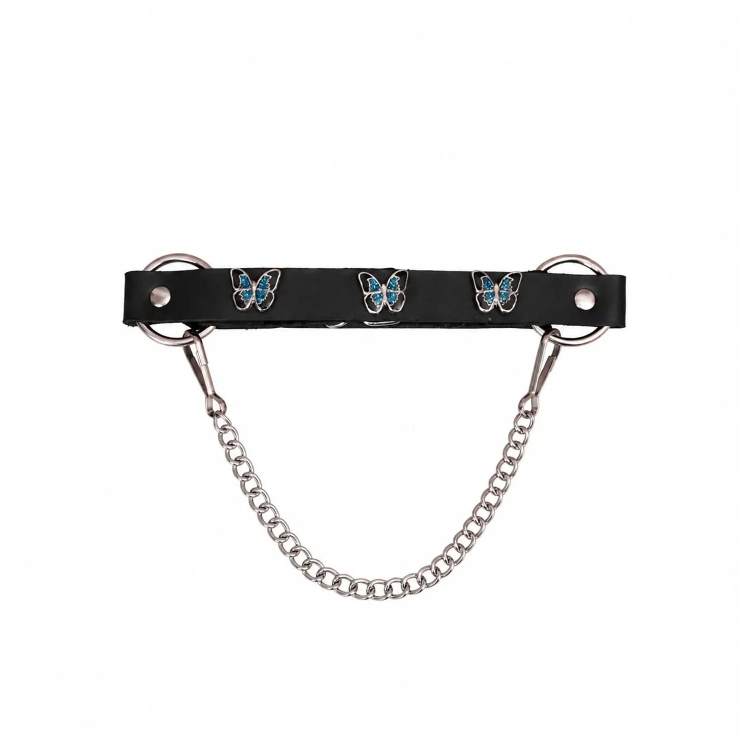 Boot Chain -  Monarch Blue Butterfly