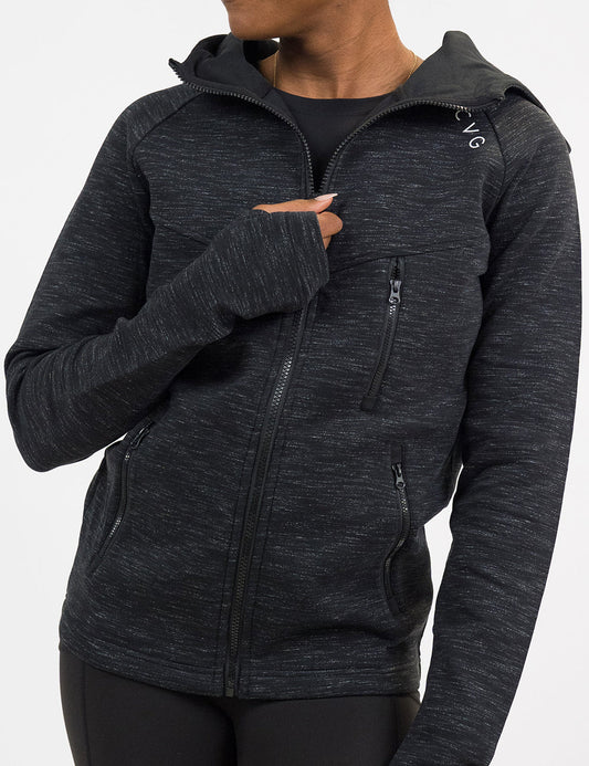 Rest Day Zip Up Sweatshirt | Charcoal