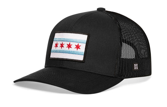 Chicago Flag Trucker Hat  |  City Snapback