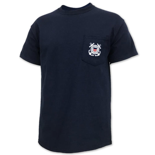 Coast Guard Seal Logo Pocket T-Shirt