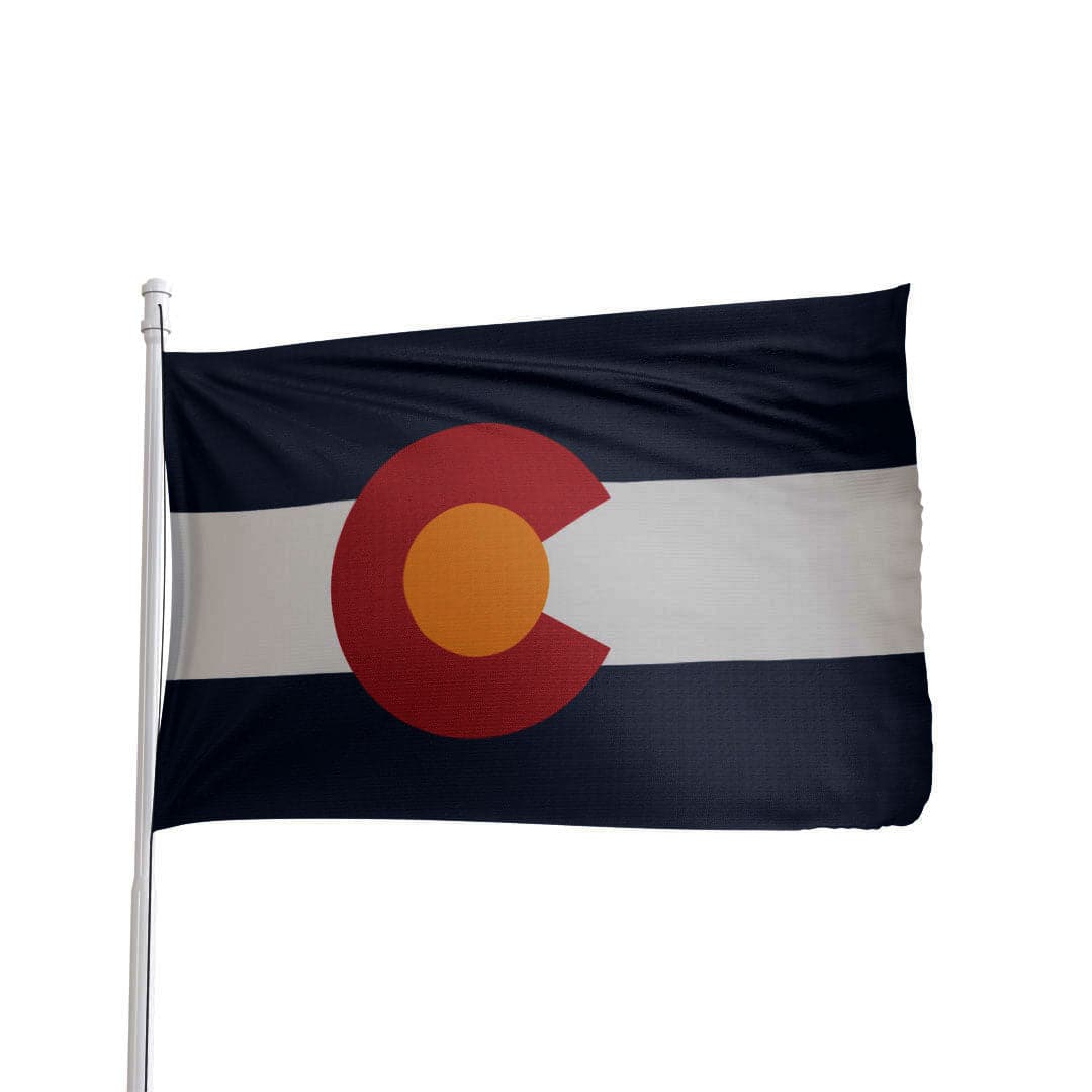 Colorado State Flag 3x5 - Durable Nylon Blue Red Gold American Made