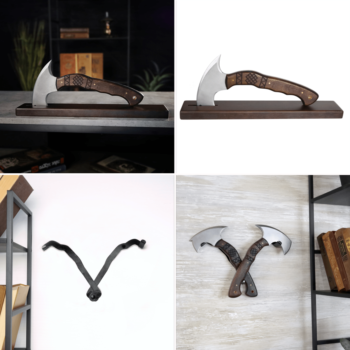 Compact tomahawk "Tahu" with wooden handle