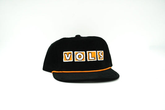 Corduroy Black VOLS Stadium Letters